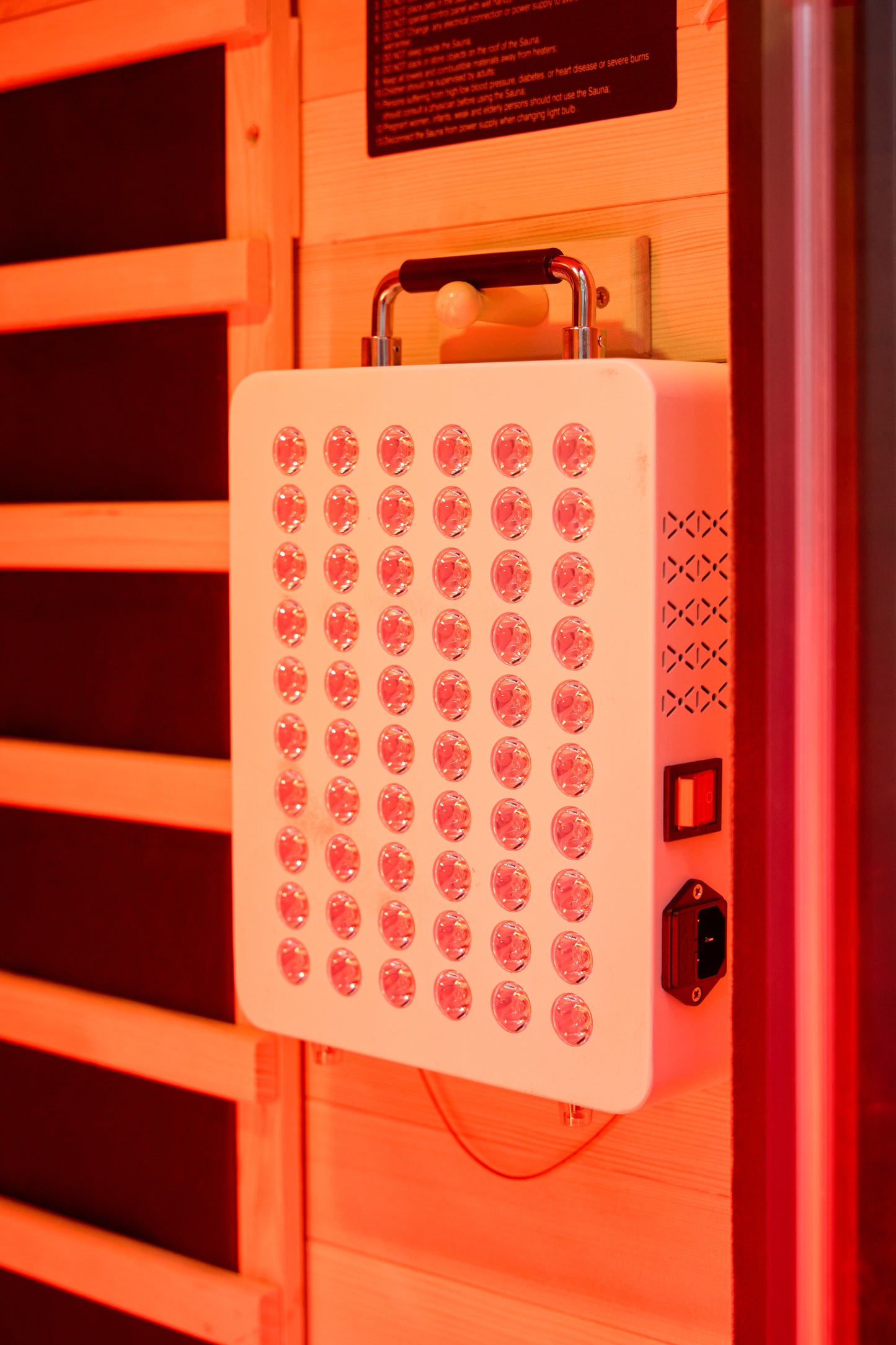 Full Spectrum Infrared Sauna With Red Light Panel