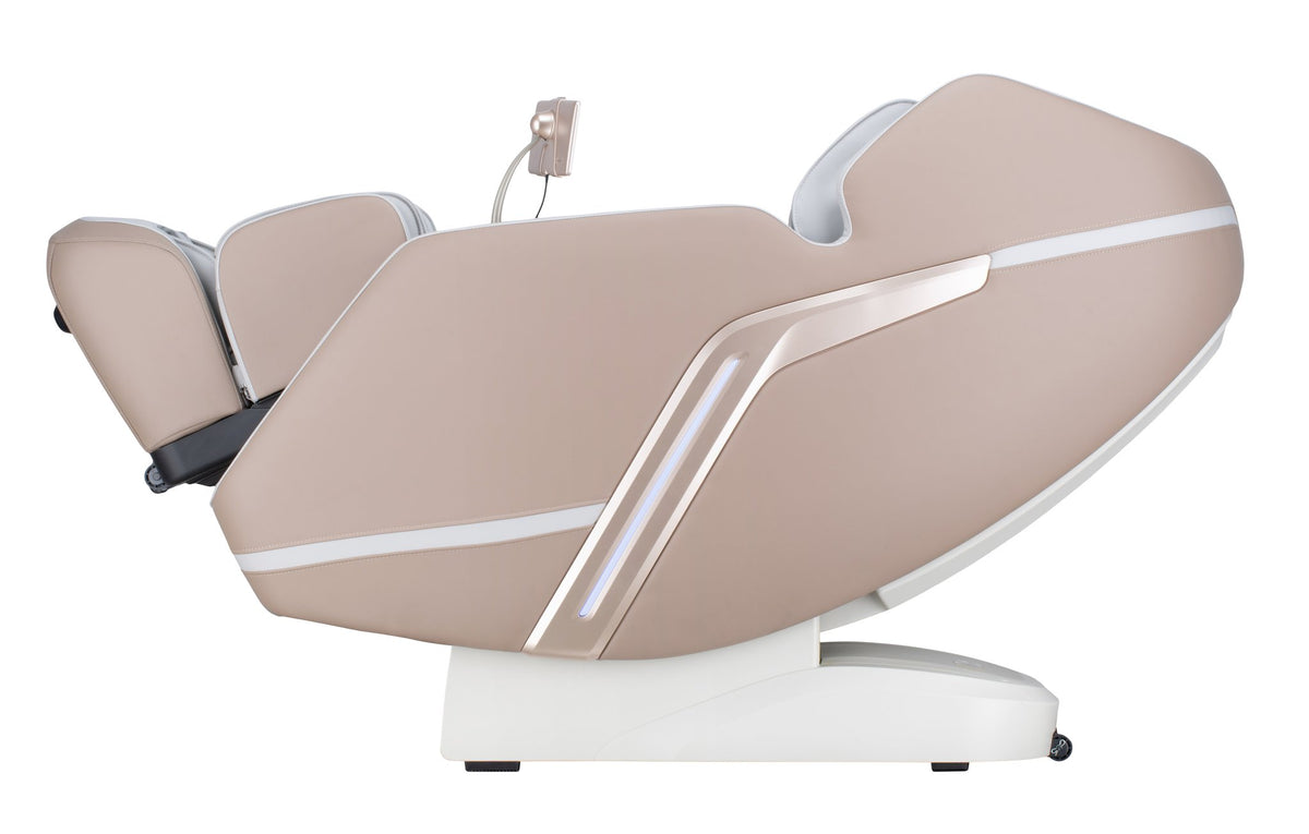 LifeSmart Pro 4D massage chair reclined, side profile