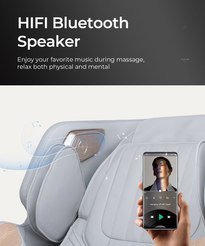 LifeSmart Pro 4D Hi-Fi Bluetooth speaker in the headrest
